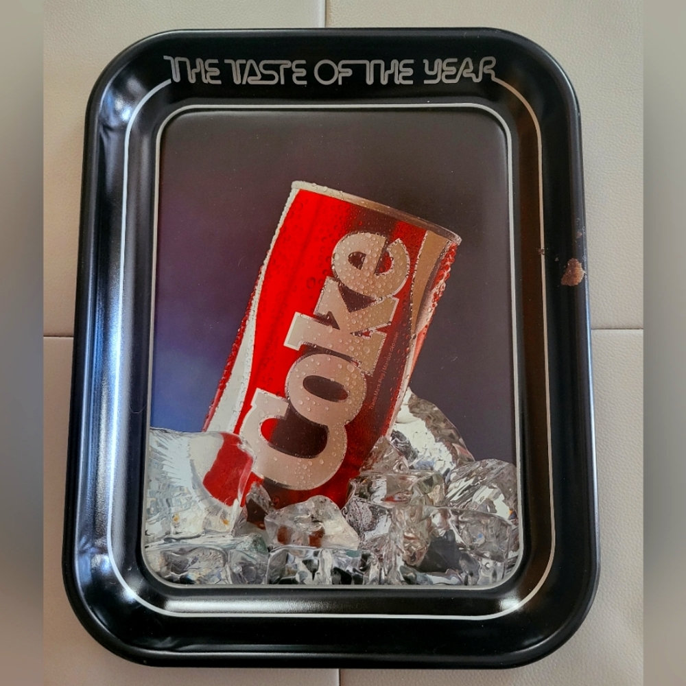 Vintage Coca-Cola 1985 The Taste Of The Year Tray.